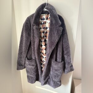 Anthropologie Maeve Lisanne Faux Fur Teddy Bear Coat